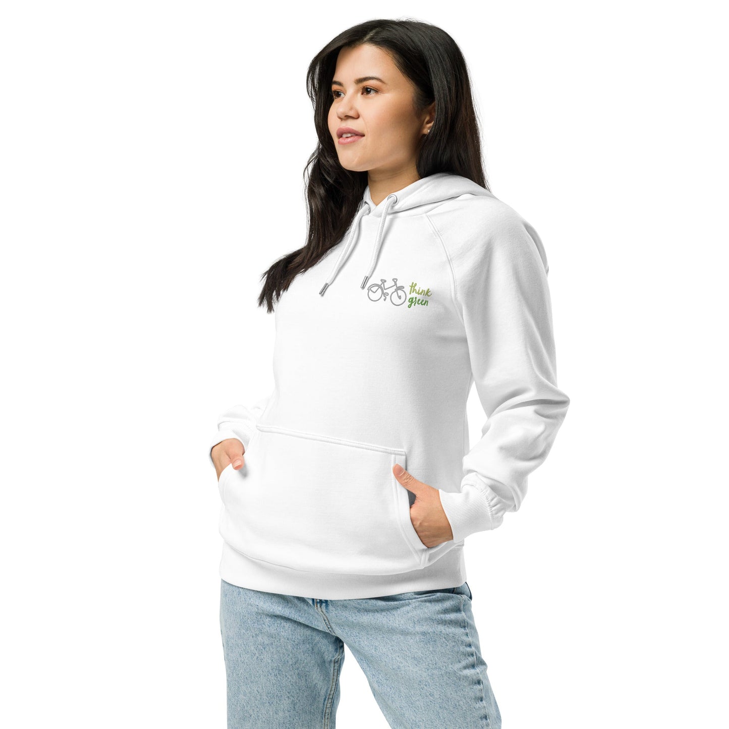 Unisex Eco Raglan Think Green Hoodie