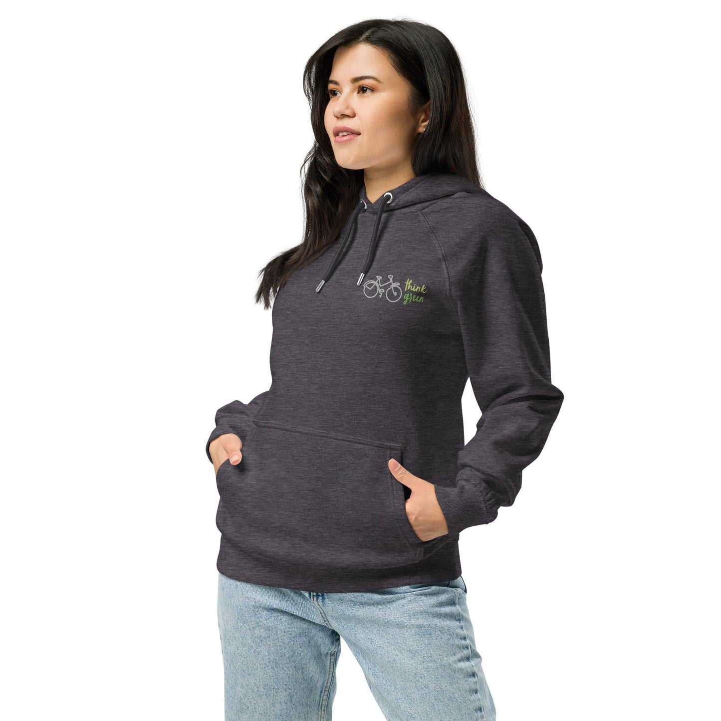 Unisex Eco Raglan Think Green Hoodie