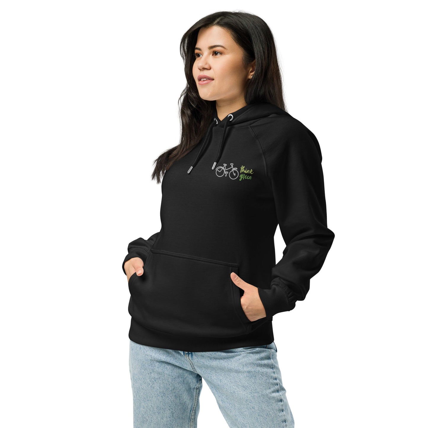Unisex Eco Raglan Think Green Hoodie