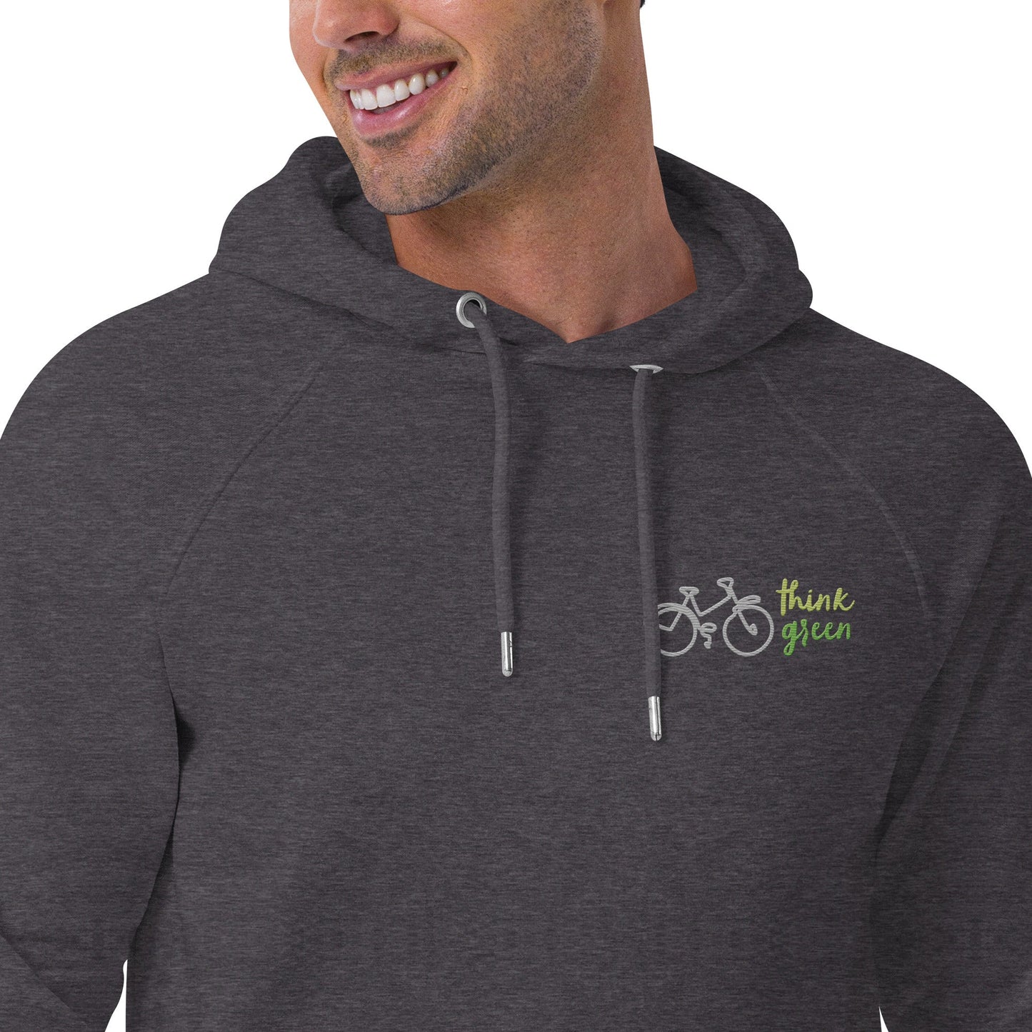Unisex Eco Raglan Think Green Hoodie