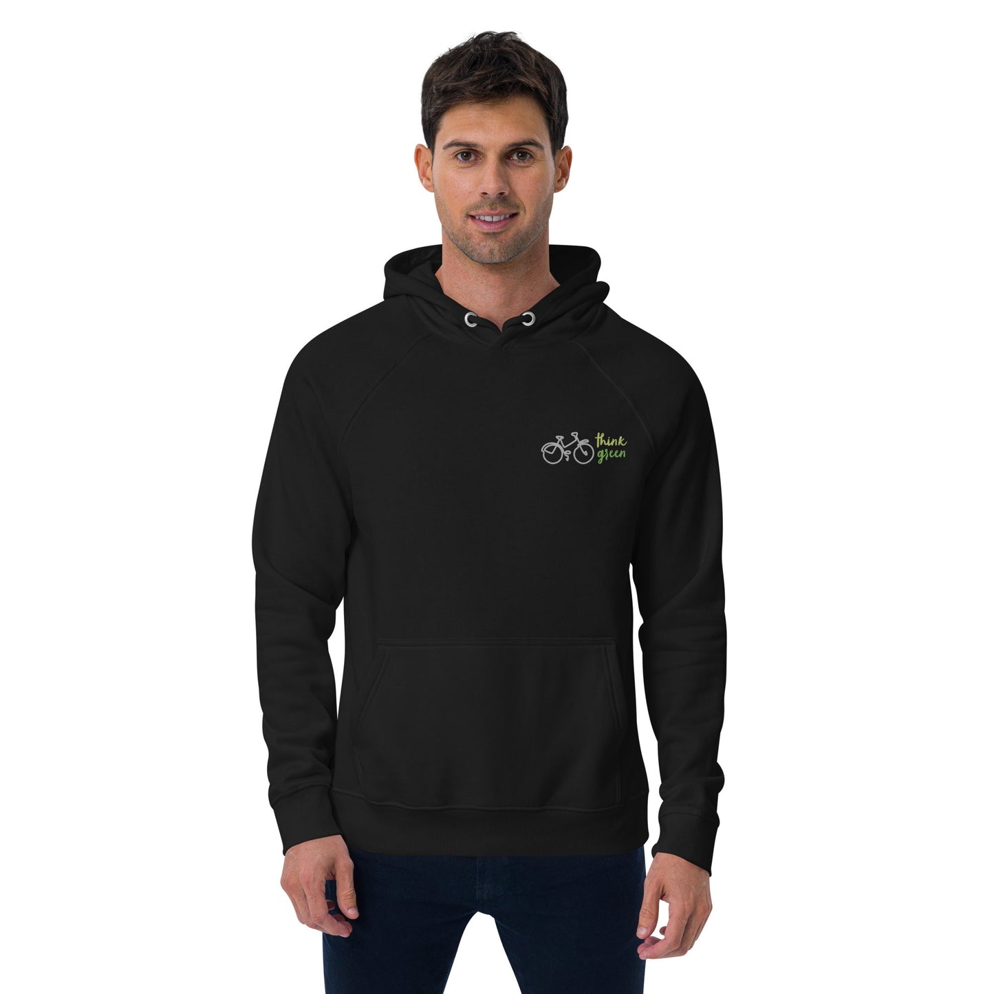 Unisex Eco Raglan Think Green Hoodie