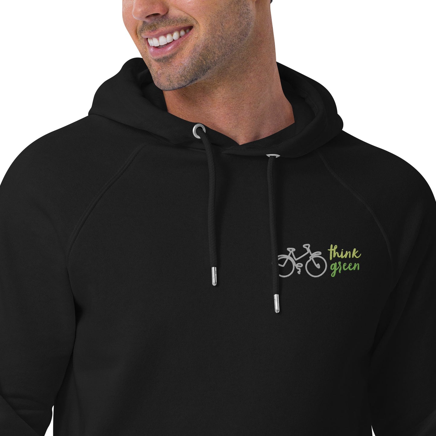 Unisex Eco Raglan Think Green Hoodie