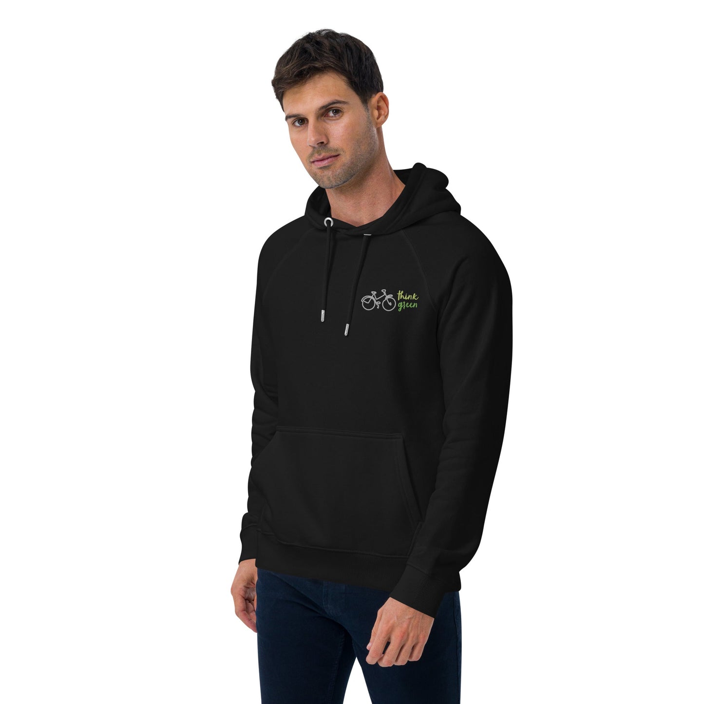 Unisex Eco Raglan Think Green Hoodie