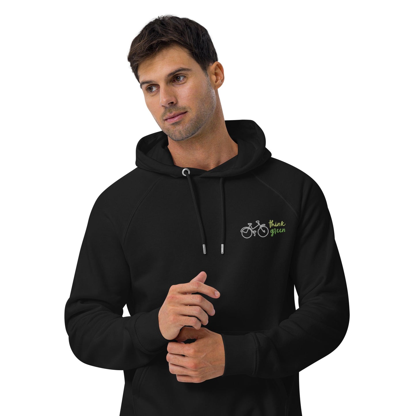 Unisex Eco Raglan Think Green Hoodie