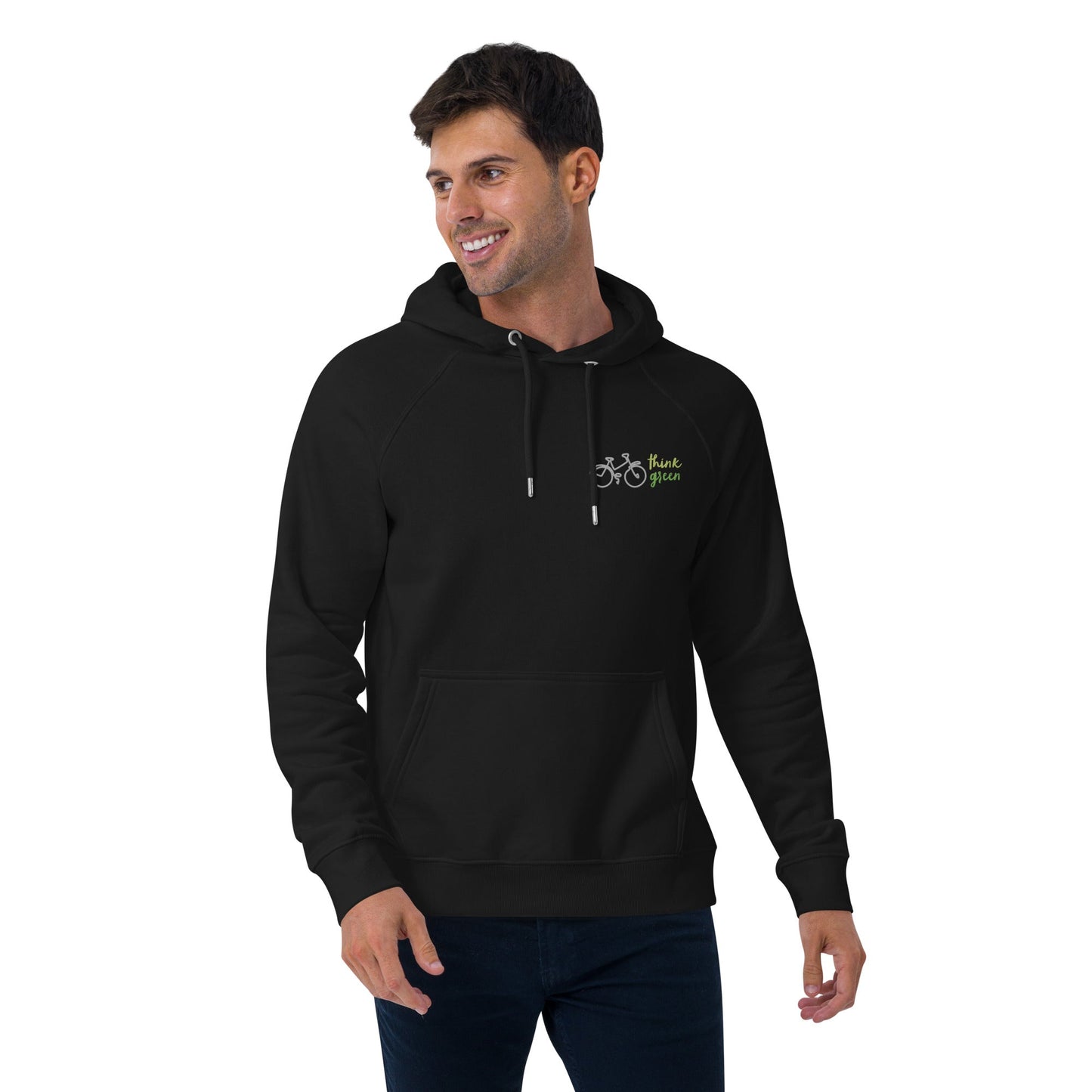 Unisex Eco Raglan Think Green Hoodie