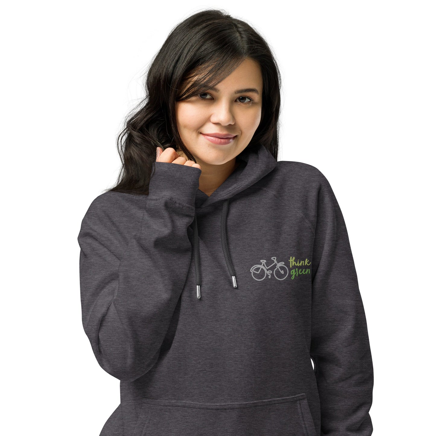 Unisex Eco Raglan Think Green Hoodie