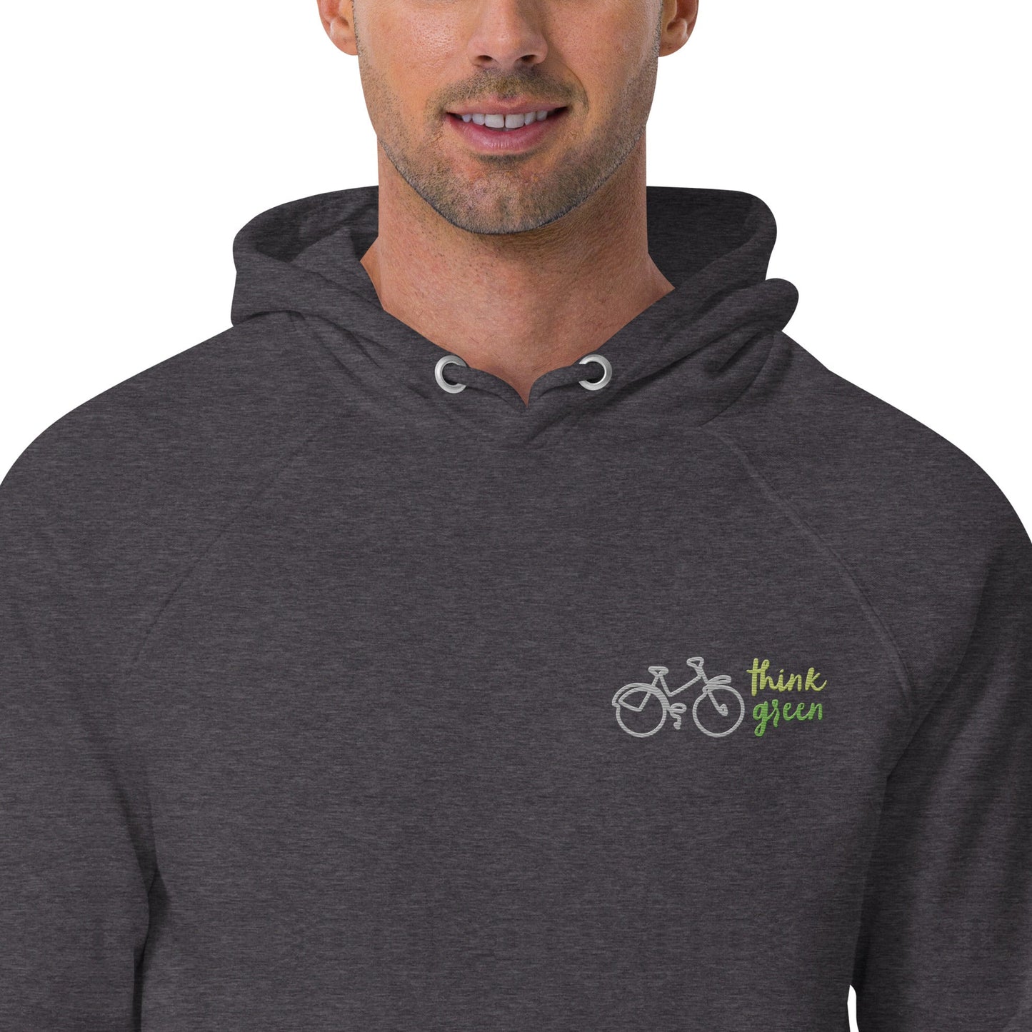 Unisex Eco Raglan Think Green Hoodie