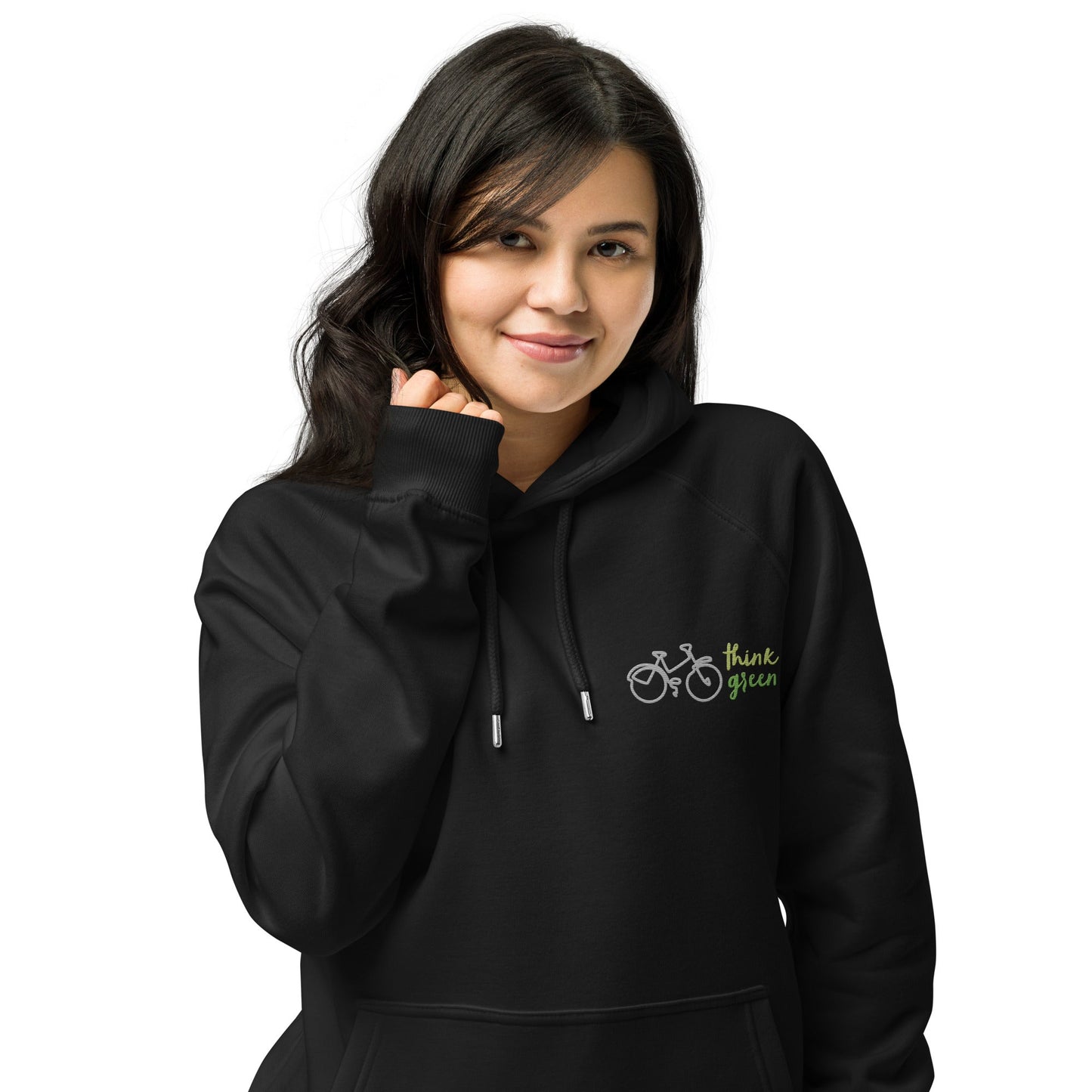 Unisex Eco Raglan Think Green Hoodie