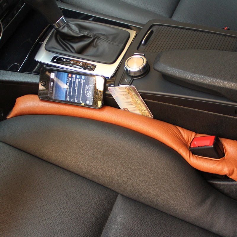 Universal Car Seat Side Gap Filler Pad PU Leather Strips - Icespheric £12.80