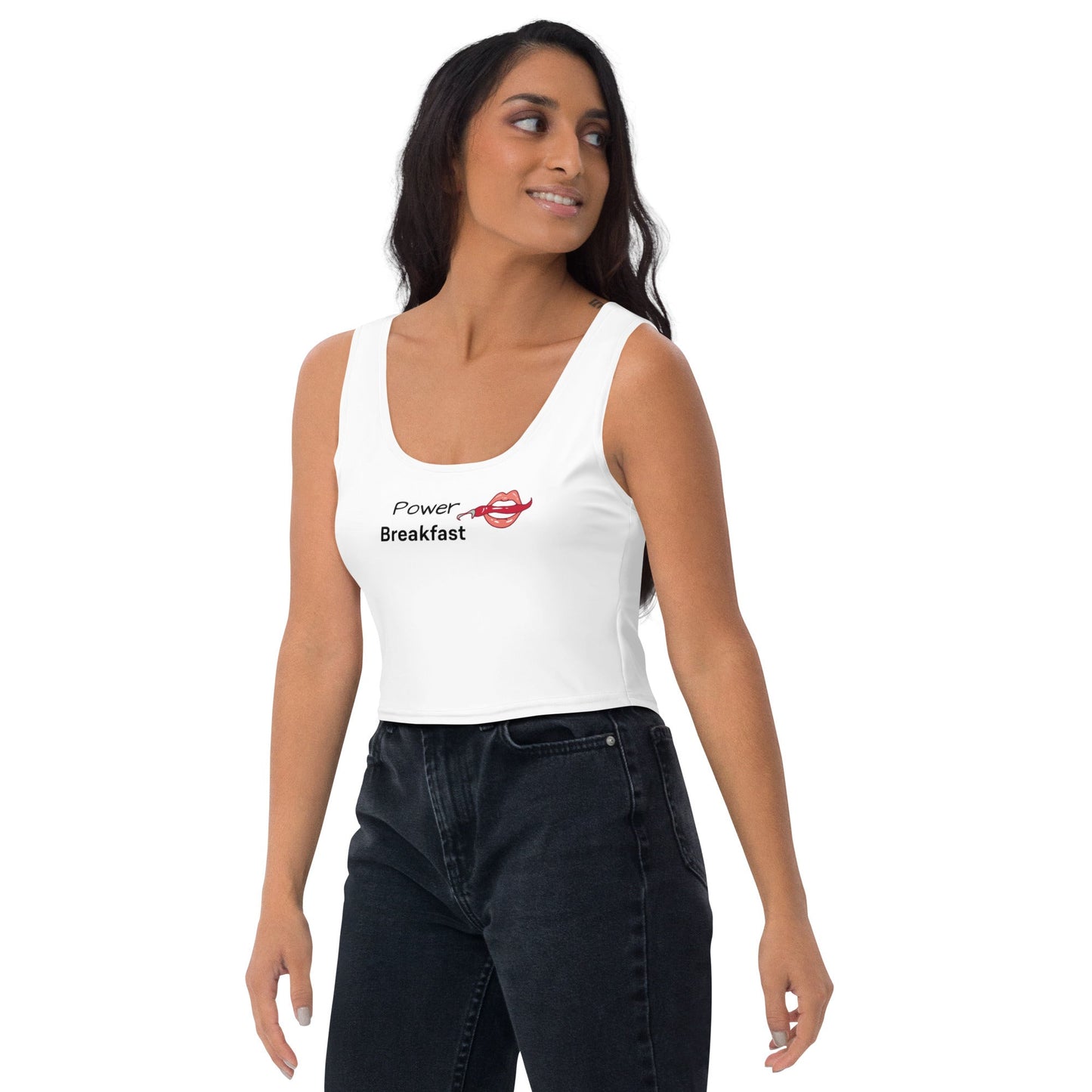 Women's Crop Top - Power Breakfast