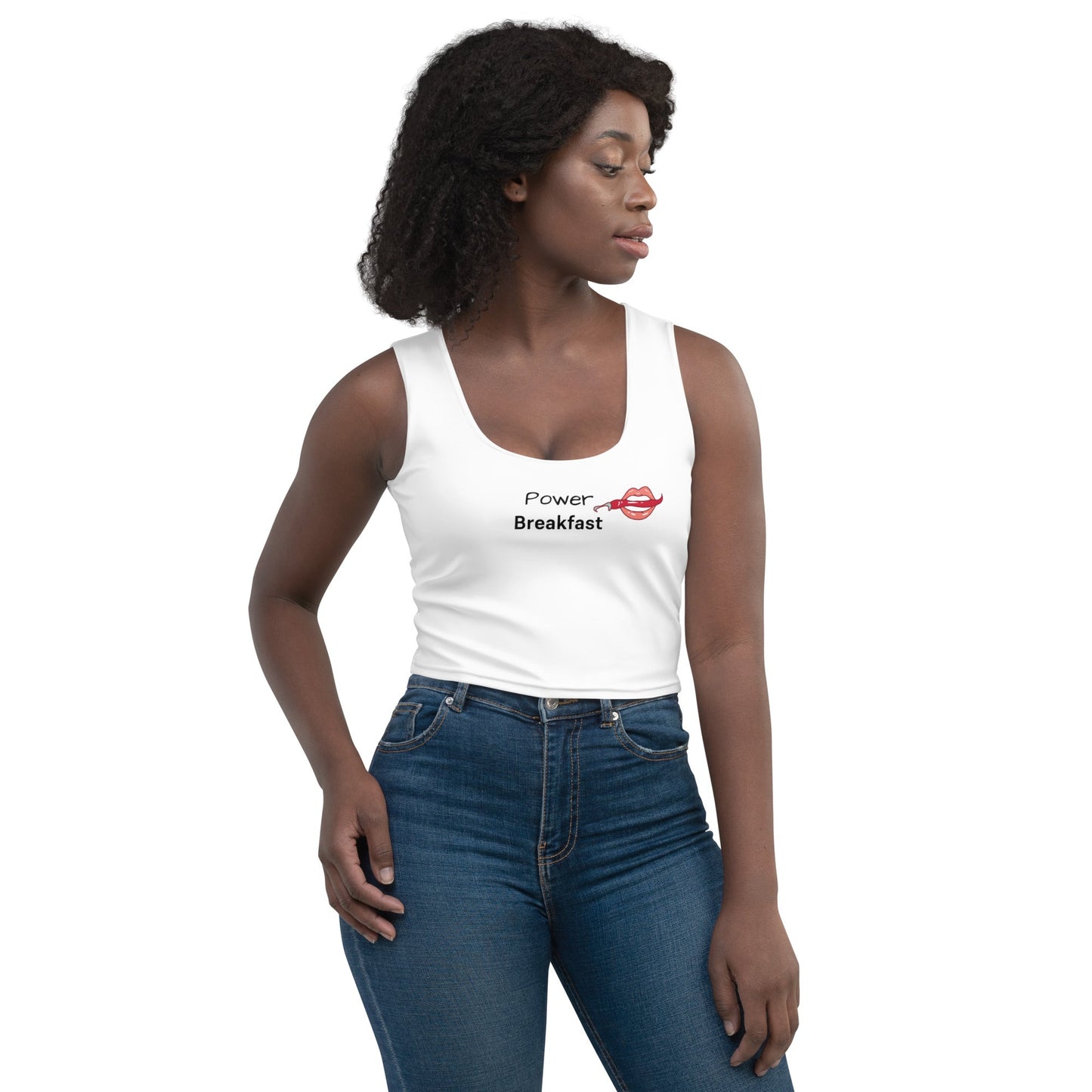 Women's Crop Top - Power Breakfast